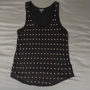 Express Tank Top with Rose Gold Studs. Size Medium